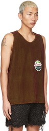 Doublet Green Flocky Tank Top