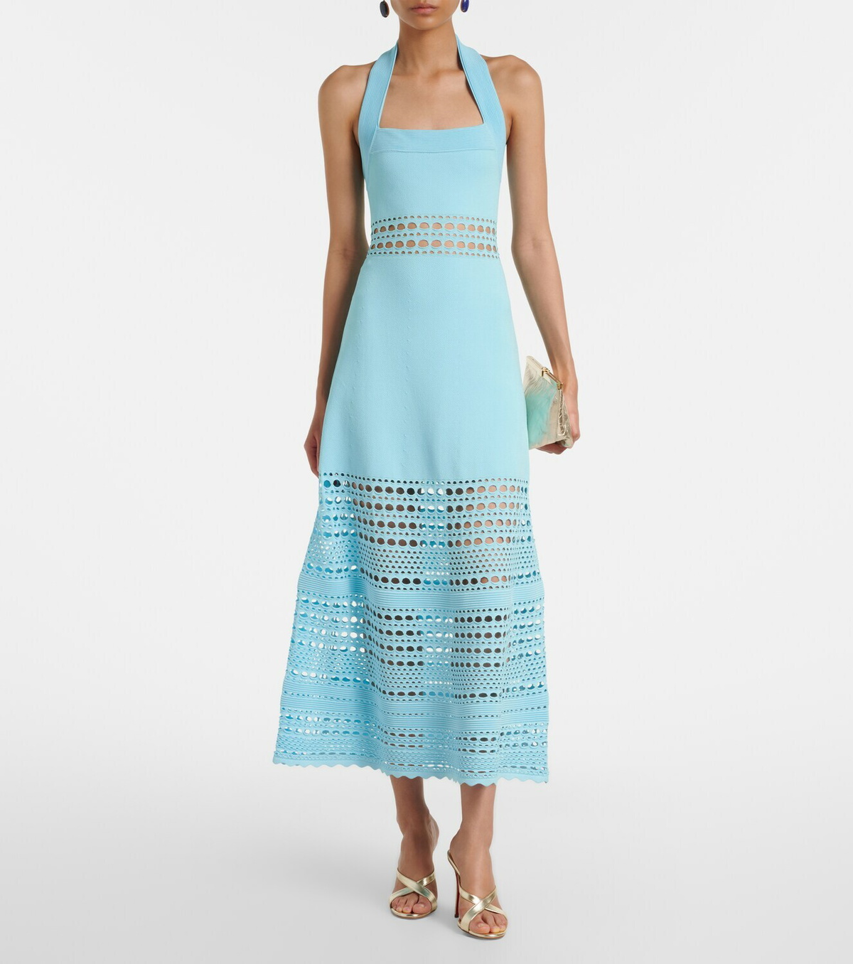 Simkhai Blayne open-knit midi dress