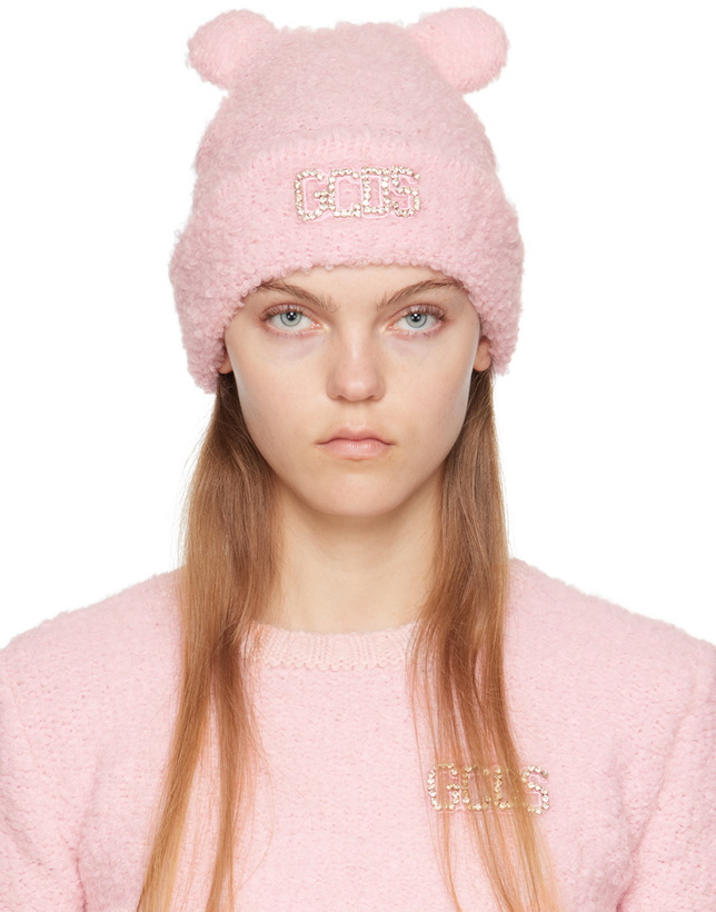 Photo: GCDS Pink Teddy Hairy Beanie