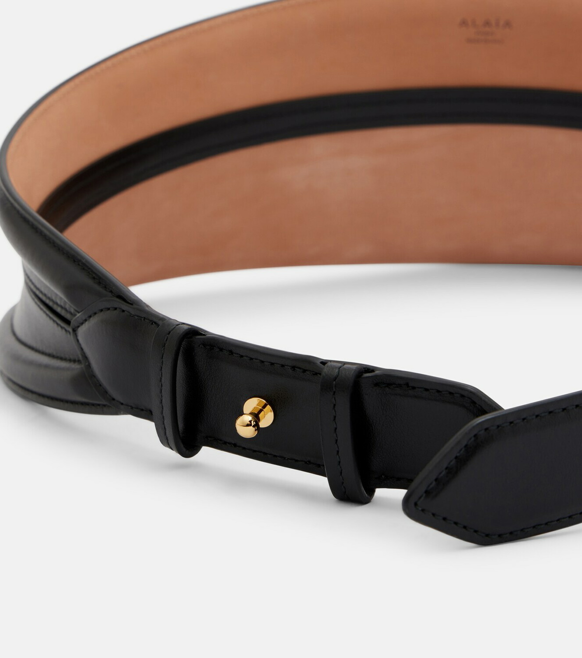 Alaïa Tube leather belt