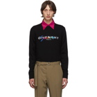 Givenchy Black Wool Signature Logo Sweater