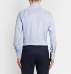 Emma Willis - Slim-Fit Checked Cotton Oxford Shirt - Blue