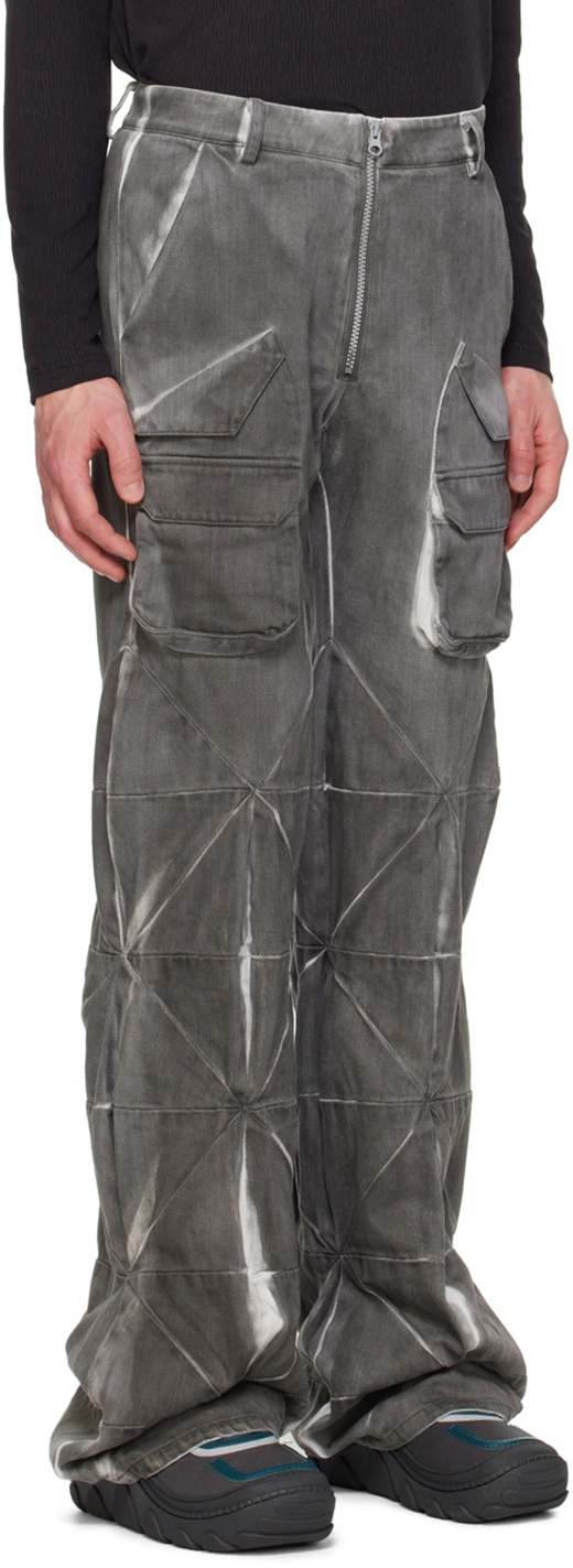 Uncertain Factor Gray Dustman Particle Storm Cargo Pants