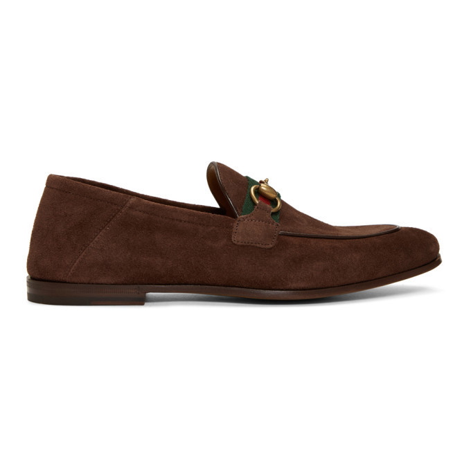 Photo: Gucci Brown Suede Horsebit Loafers