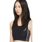 Fendi Black Forever Fendi Stamp Sports Bra