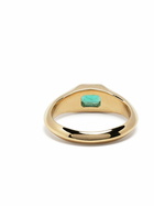 Lizzie Mandler Fine Jewelry 18K Yellow Gold Emerald-Cut Signet Ring