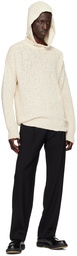 FORMA Beige Chunky Knit Hoodie