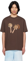 Jacquemus Brown Le Raphia 'Le T-Shirt Maraca' T-Shirt