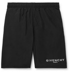 Givenchy - Long-Length Logo-Print Swim Shorts - Black