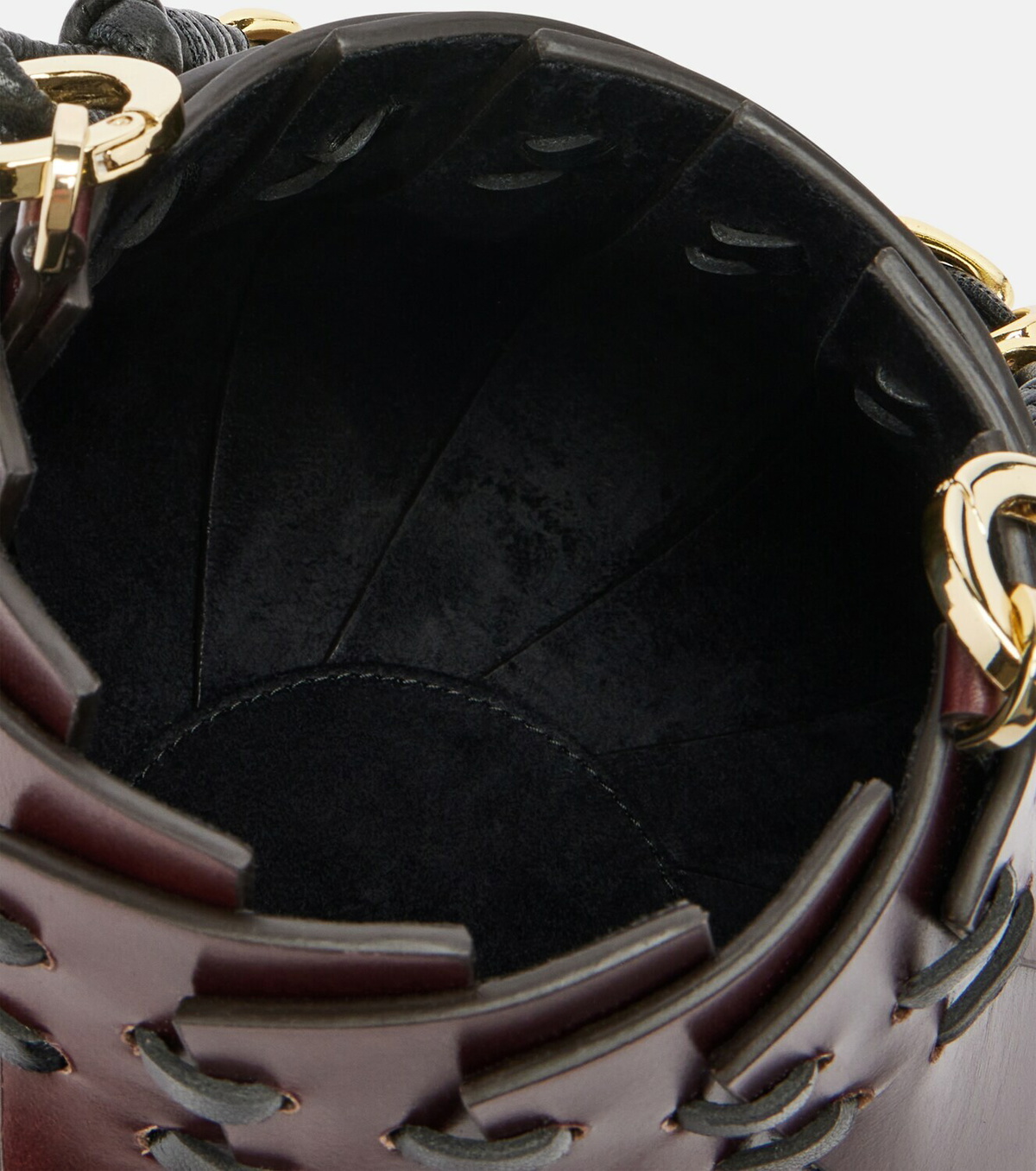 Amanu Burundi Mini leather bucket bag