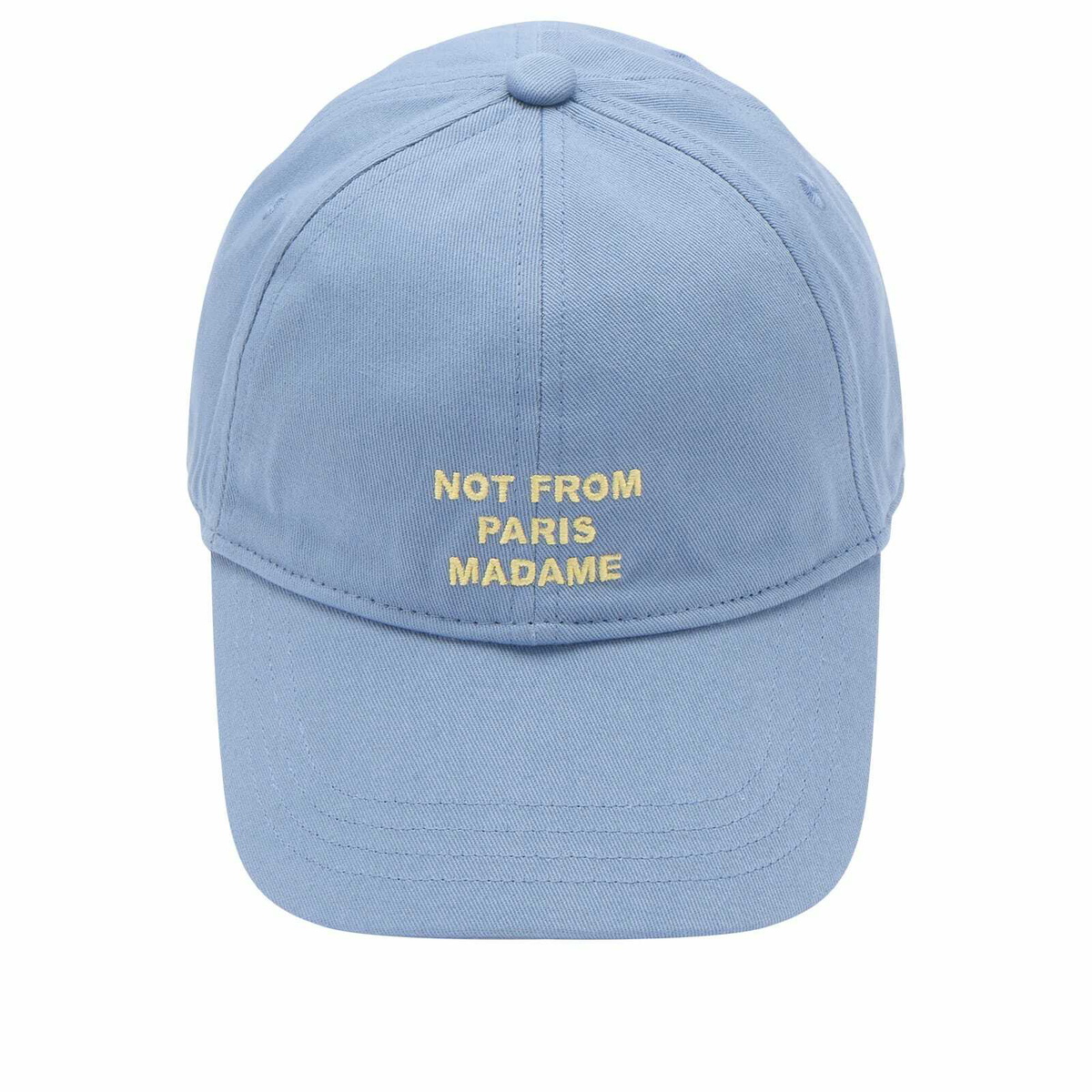 Drôle de Monsieur Men's Slogan Cap in Atlantic Blue 
