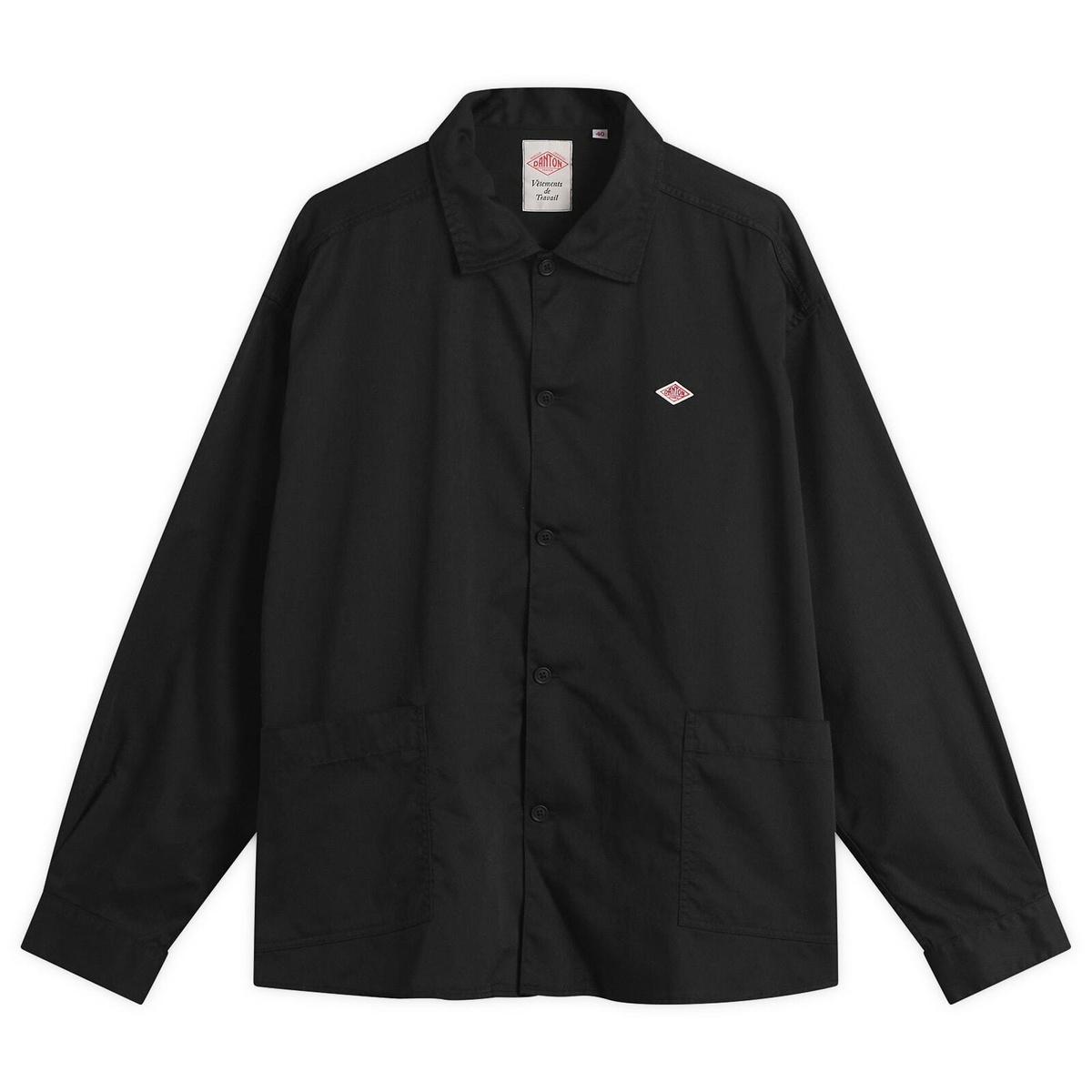 Danton Men's Logo Coach Jacket in Black Danton