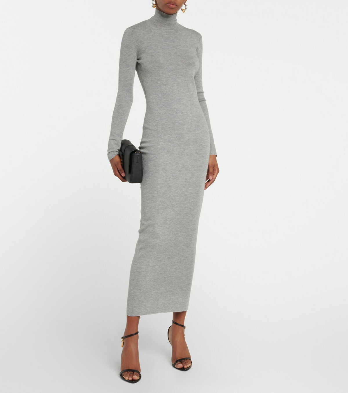 Silk on sale turtleneck dress