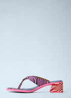 CAMPER Striped Block Heel Sandals