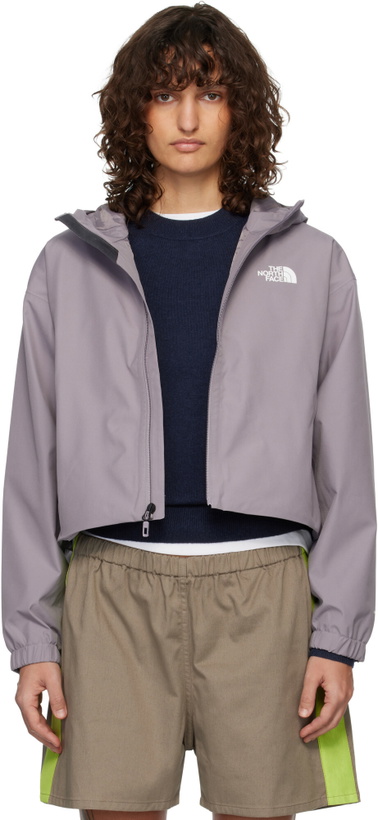 Photo: The North Face Purple Quest Cropped Waterproof Rain Jacket