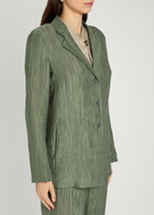 Emporio Armani Crinkled Woven Jacket Olive