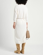 Peserico Womens Midi dress in Cream