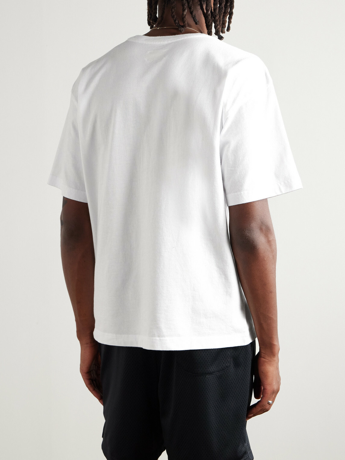 Aimé Leon Dore - Logo-Print Cotton-Jersey T-Shirt - White