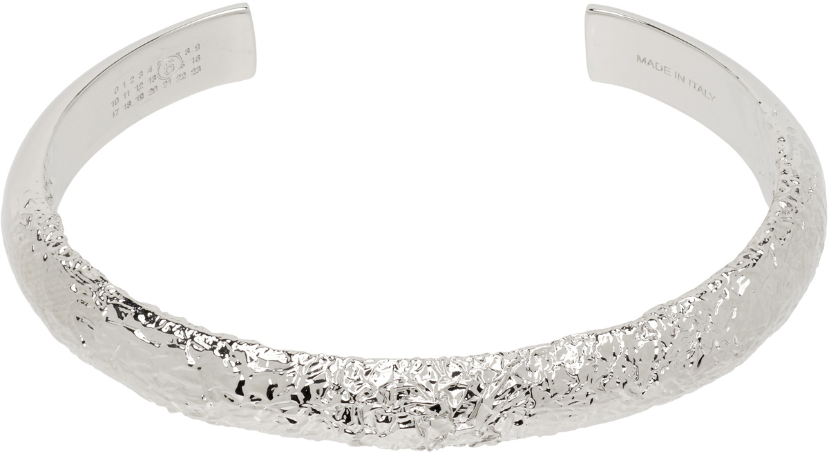 アクセサリー Maison Margiela MM6 Logo Cuff Bracelet Triple Logo Bracelet by MM6 Maison Margiela on Sale