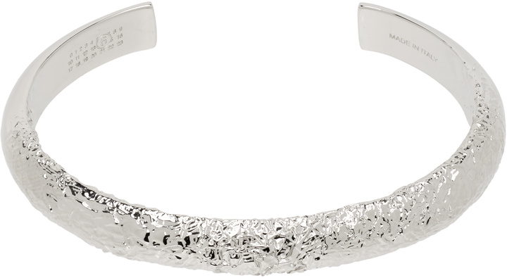 Mm6 Bangle Rings MM6 Maison Margiela Silver Logo Ring MM6 Maison Margiela