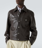 Bottega Veneta Intrecciato leather jacket