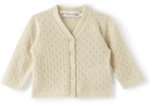 Bonpoint Baby Off-White Cashmere Azia Cardigan