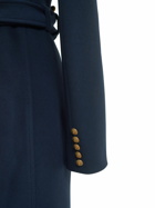 BALMAIN - Double Breasted Wool Midi Coat W/belt