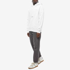 Lanvin Men's Logo Popover Hoody in Optic White