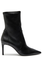 Stuart Weitzman Stuart Power 75 Leather Mid-calf Boots Black