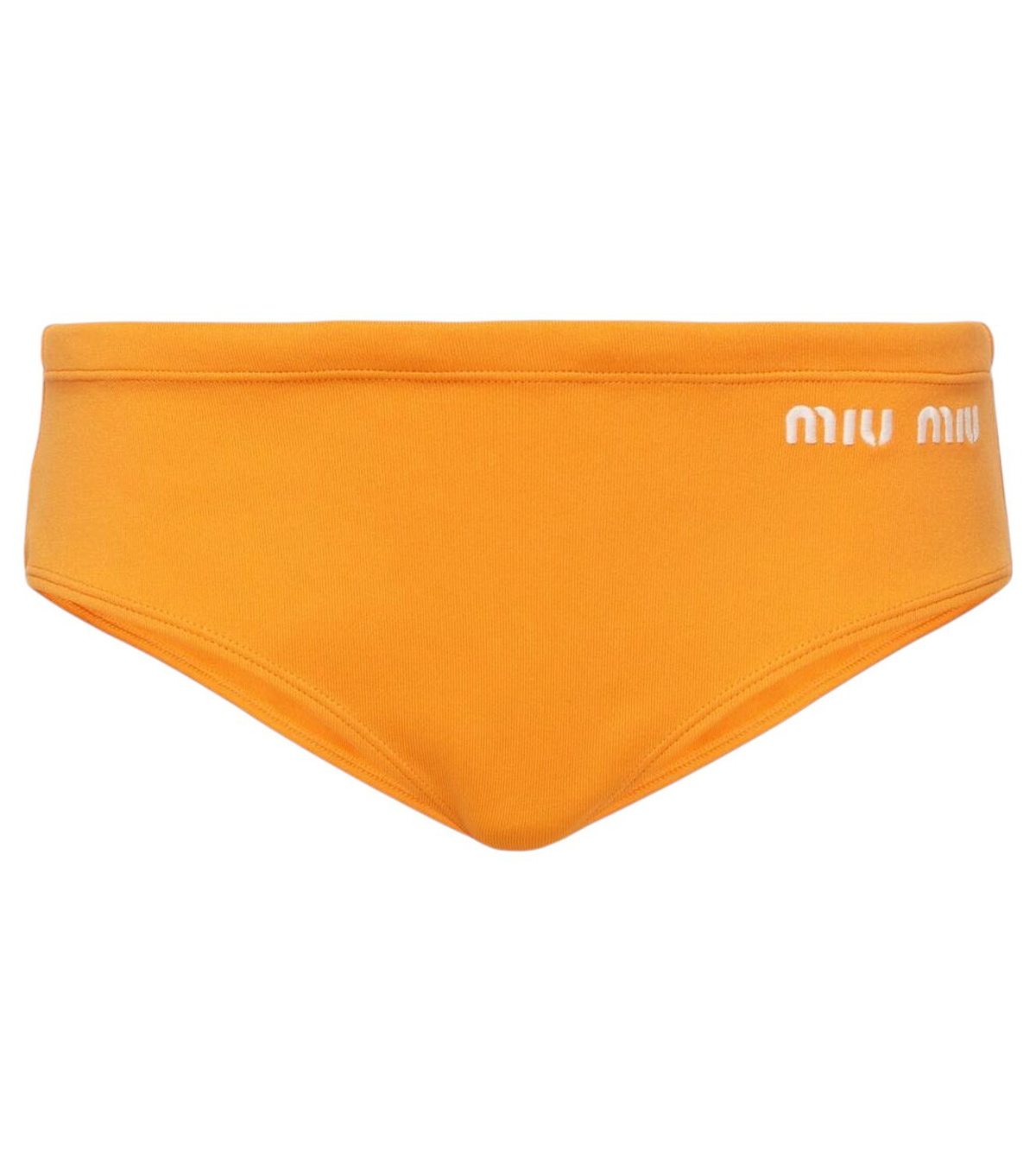 Miu Miu Orange Leather Thong Sandals Miu Miu