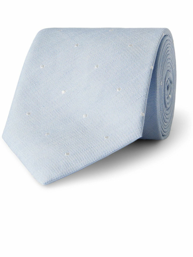 Photo: Paul Smith - 8cm Embroidered Silk and Linen-Blend Tie