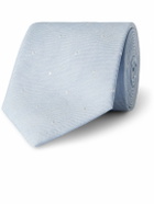 Paul Smith - 8cm Embroidered Silk and Linen-Blend Tie