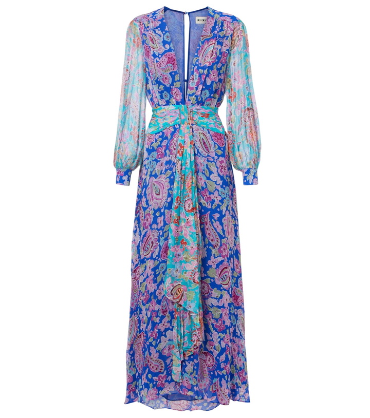 Rixo Regine embroidered tiered cotton maxi dress Rixo