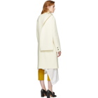 JW Anderson Off-White Wool Scarf Coat