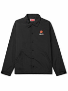 KENZO - Boke Logo-Print Shell Overshirt - Black