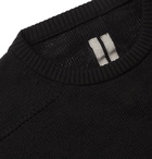 Rick Owens - Colour-Block Virgin Wool Sweater - Black