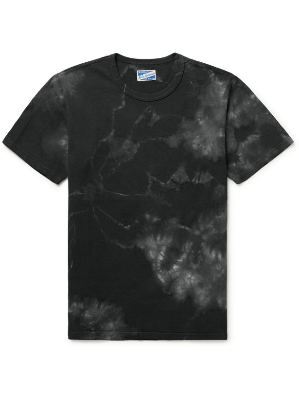 Photo: THE REAL MCCOY'S - Tie-Dyed Cotton-Jersey T-Shirt - Black
