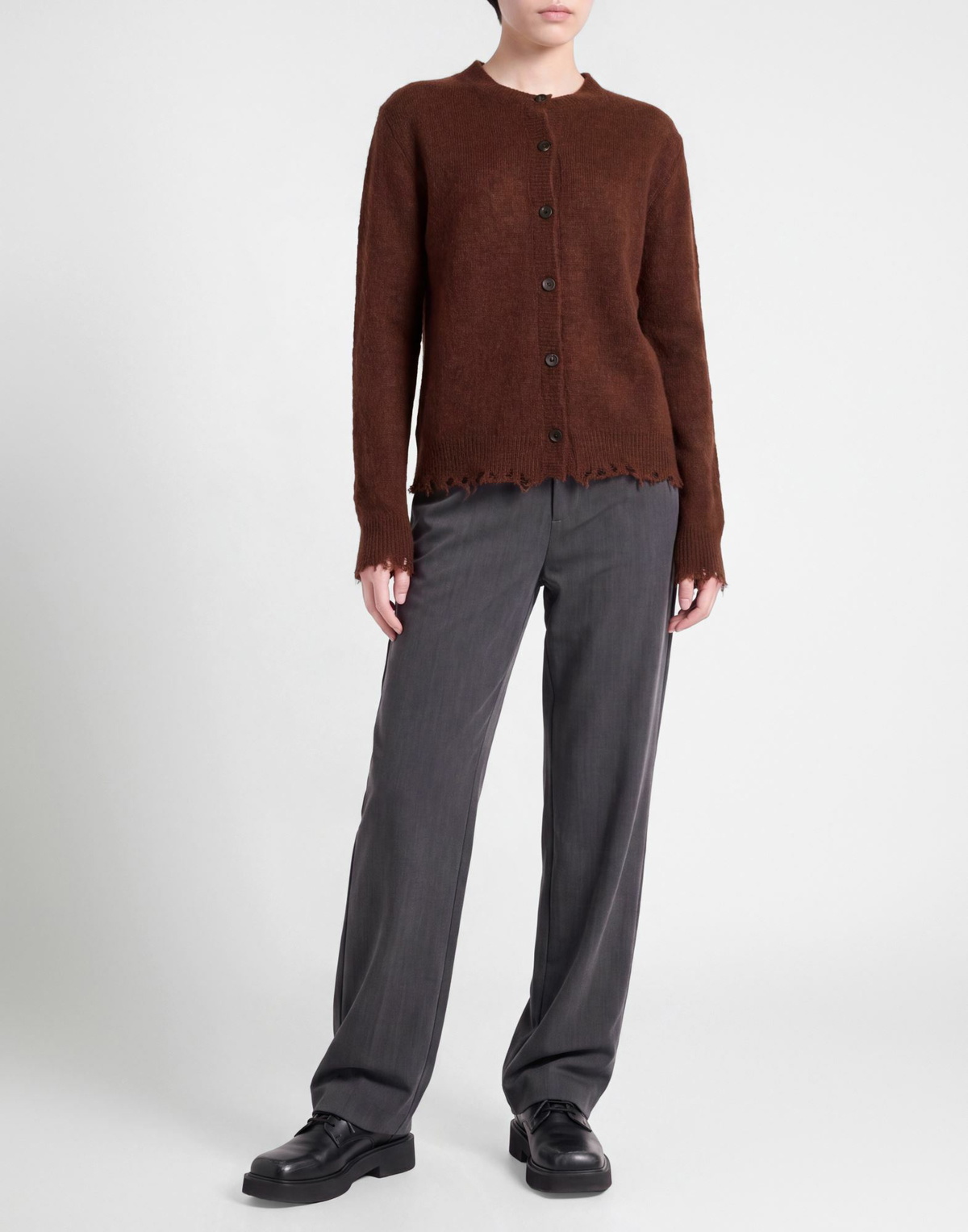 Giorgio Brato Womens Cardigan in Brown