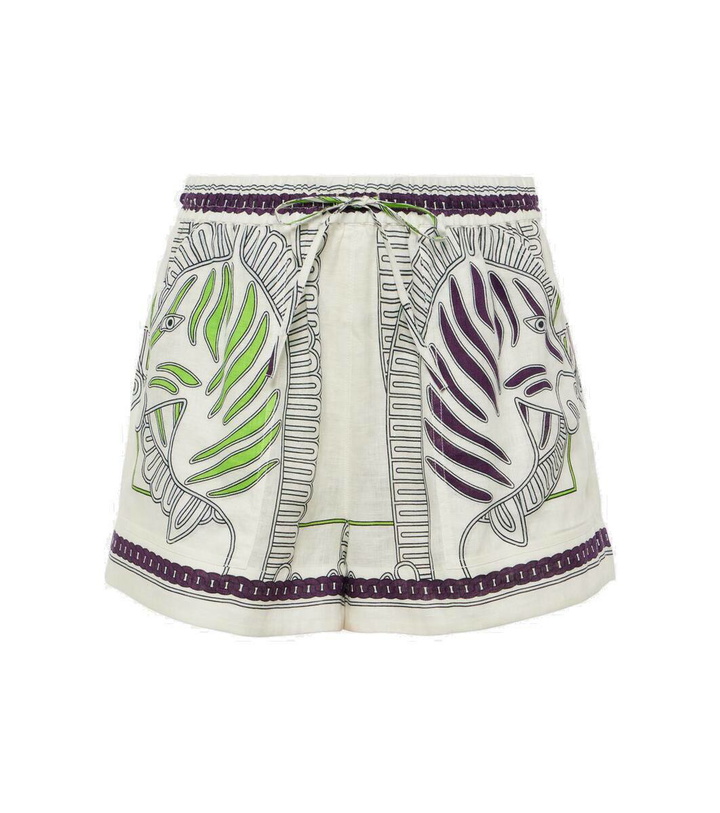 Photo: Tory Burch Printed linen shorts