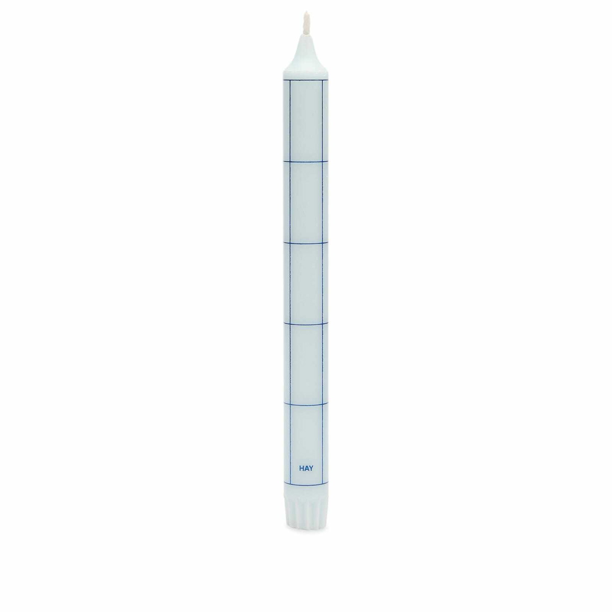 HAY Pattern Candle - Check in Blue 
