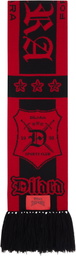 Dilara Findikoglu Black & Red Femme Vortex Scarf