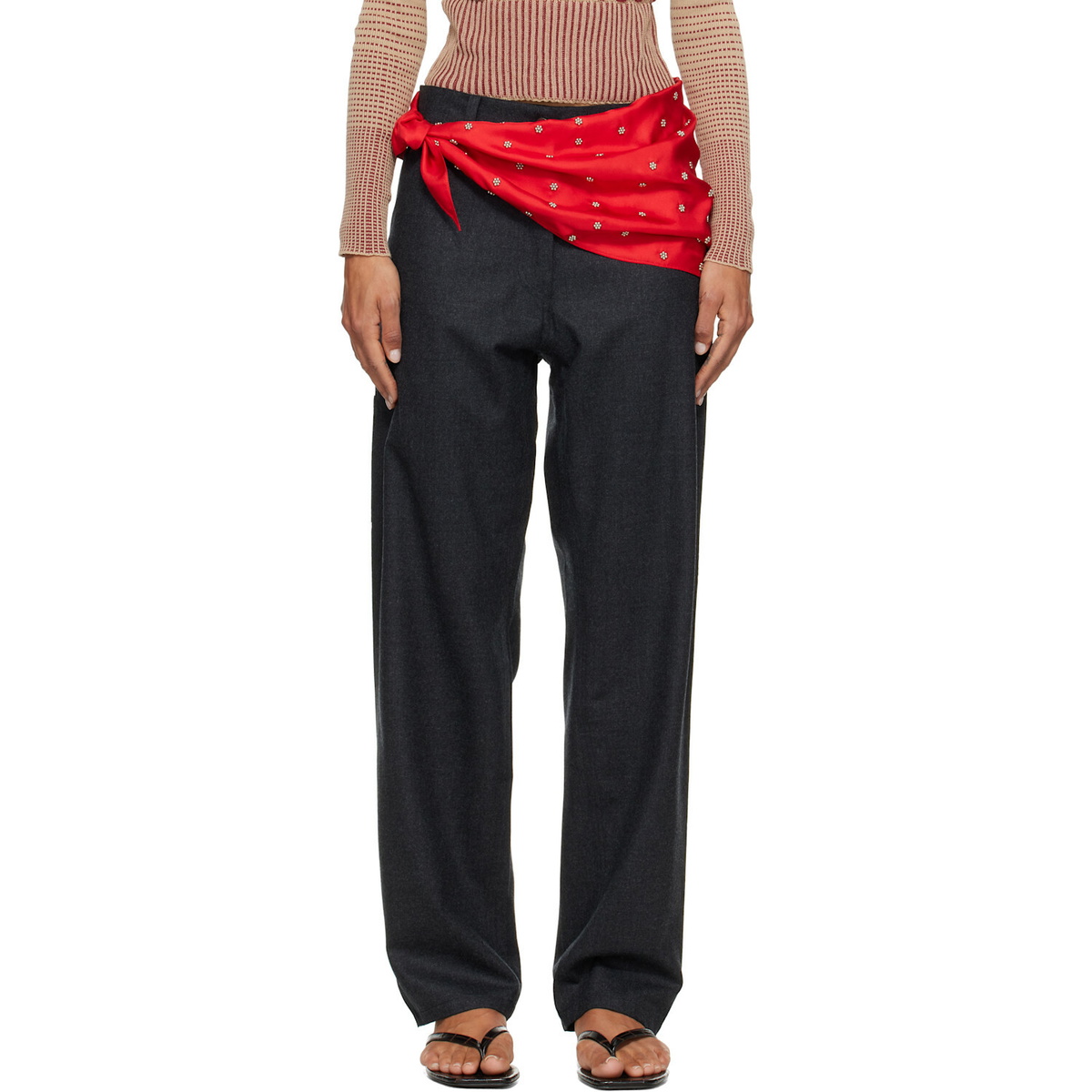 RESCHA SSENSE Exclusive Gray Chenee Trousers