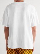 BODE - Embroidered Cotton-Jersey T-Shirt - White