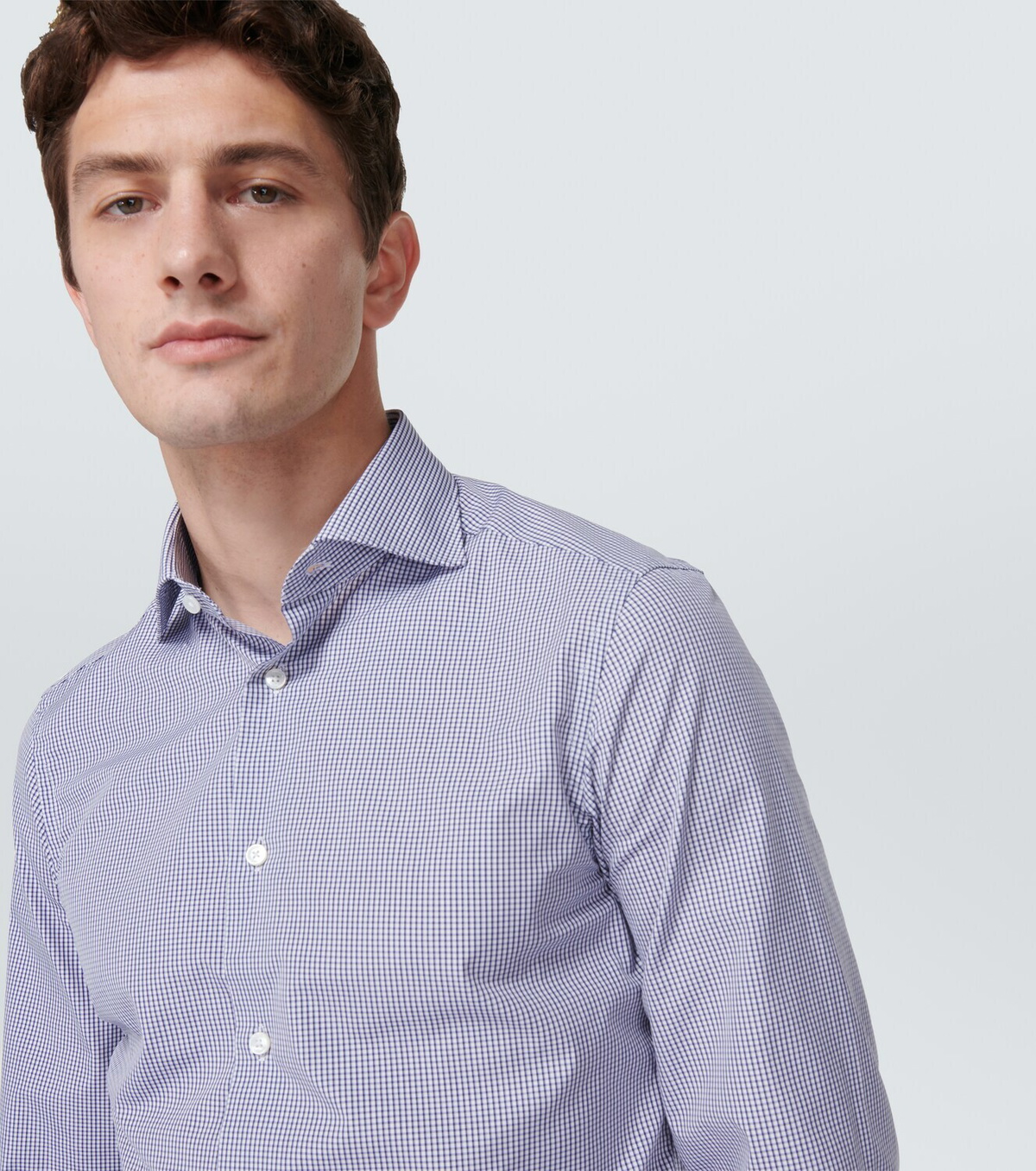 Zegna Trofeo checked cotton shirt