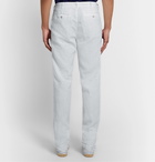 120% - Slim-Fit Linen Trousers - Gray