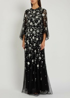 Huishan Zhang Micheline Crystal-embellished Tulle Gown Black