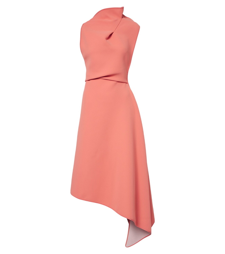 Photo: Maticevski Lash draped asymmetric midi dress