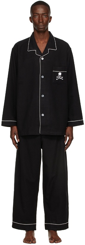 Photo: mastermind WORLD Black Cotton Pyjama Set