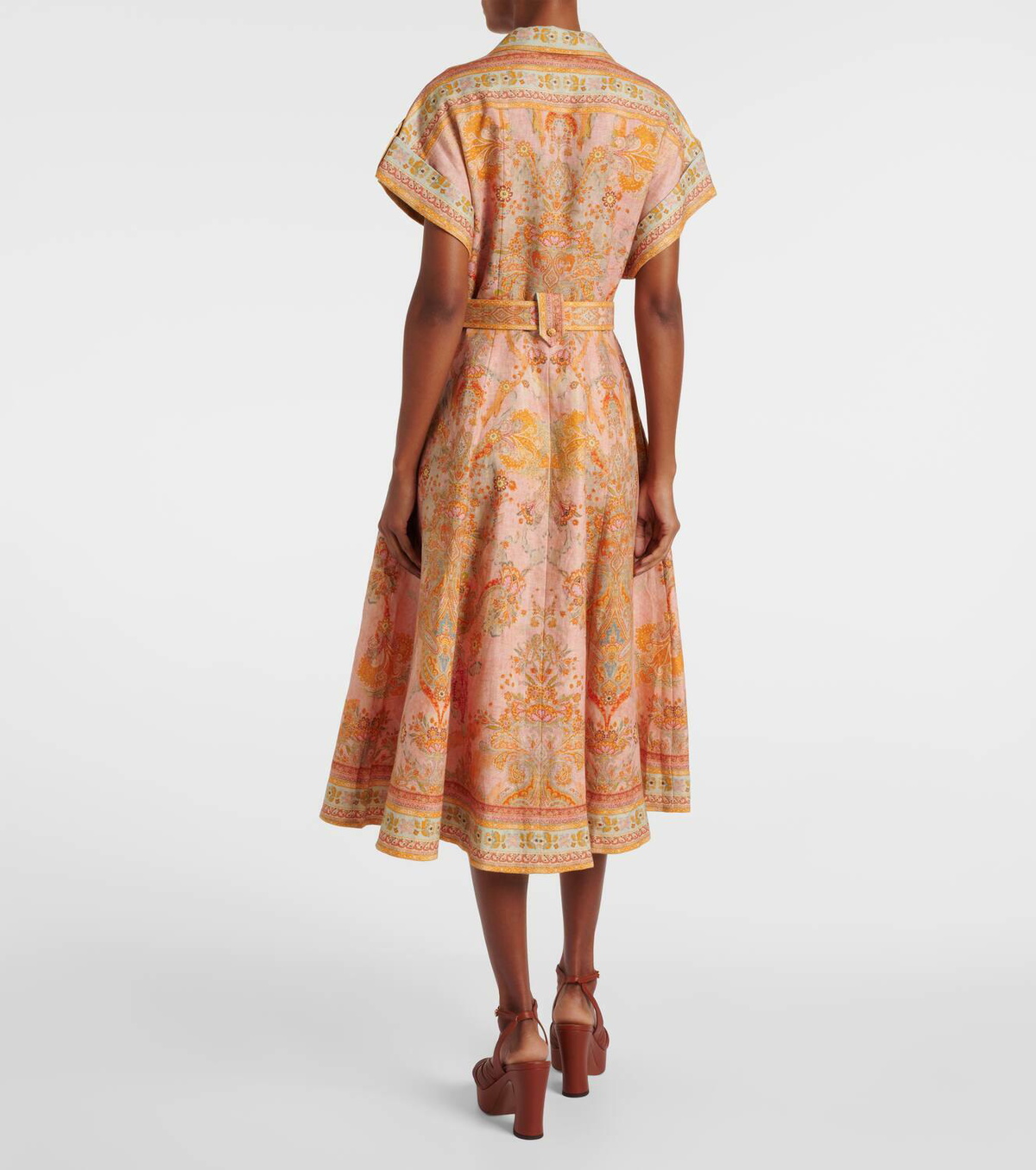 【Zimmermann】Acacia belted linen shirt dress Zimmermann Acacia belted linen shirt dress Zimmermann