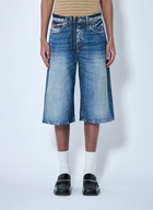 Martine Rose Zip-Up Jean Shorts